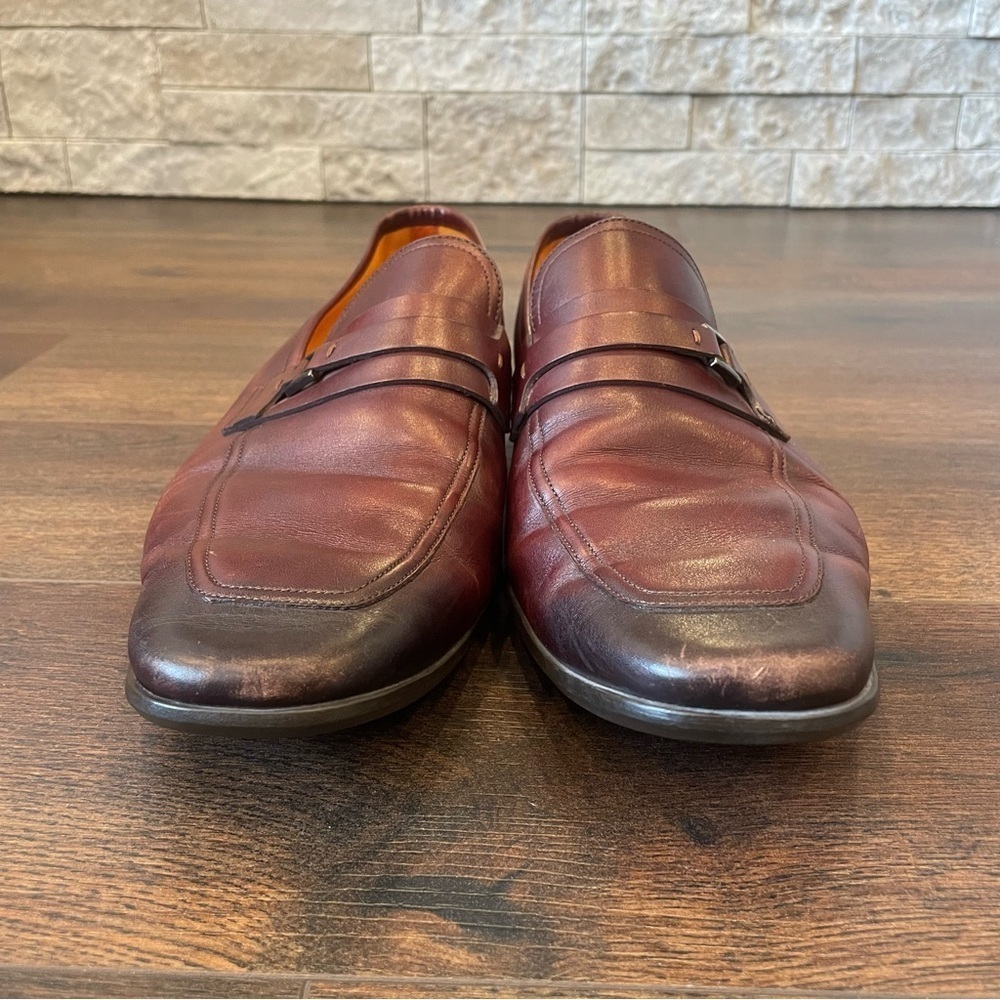 Magnanni Men's Brown Leather Dress Shoes Size 11.5 - Picture 10 of 11